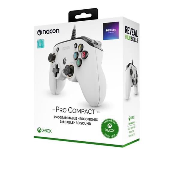 Manette - NACON - Pro Compact - Kabel - Vit - Barn/Mixat
