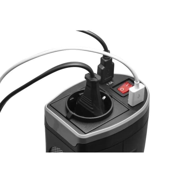 Bilopladeradapter med 2 USB-porte og sikkerhedsstik