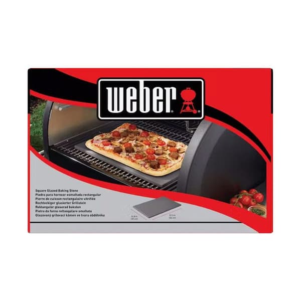 Rektangulær glaseret pizzasten