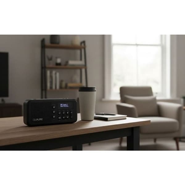 Radio Pure Elan Move - Bærbar DAB+ & FM med Bluetooth, Sort