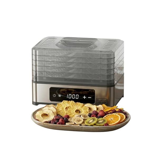 Mad dehydrator - BLACK & DECKER - 5 hylder - 400W - Temp. 35–70°C - Timer 48 timer
