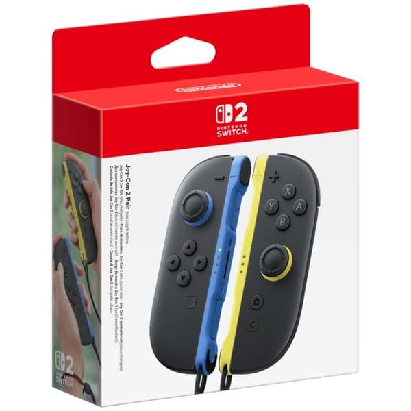 Par av Joy-Con-kontroller 2 Blå & Ljus Gul för Nintendo Switch 2