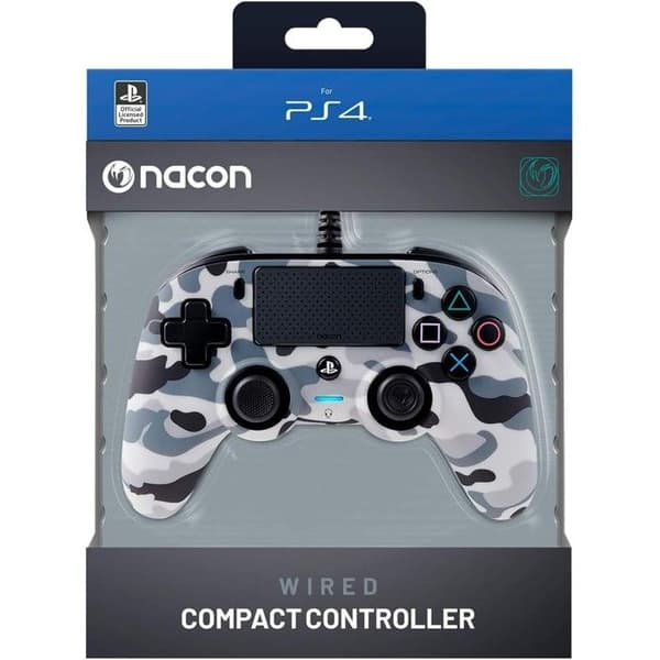 Gamepad - Nacon - Kompakt Controller - Kablet - Grå camouflage - PS4