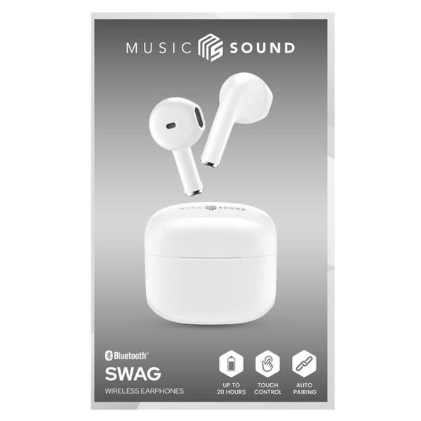 Cellularline BTMSTWSSWAGW Hvid headset