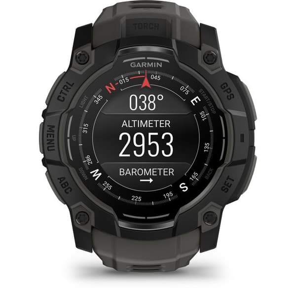 Smartwatch - GARMIN - Instinct 3 - 1,3" - 50 mm - Amoled - Sort/grå
