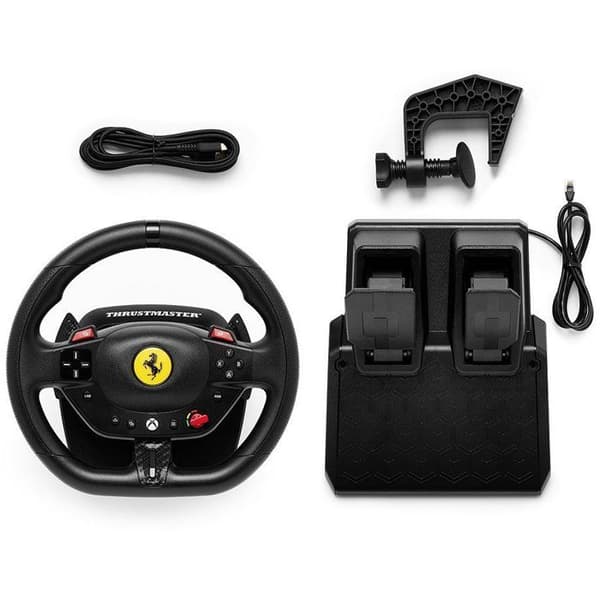 Volant + pedal - THRUSTMASTER - T98 Ferrari 296 GTS - Til XBOX og PC - Sort