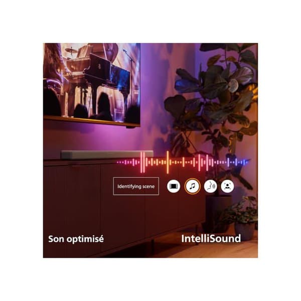 Ljudbar - PHILIPS - 2.0 160W - Dolby Digital Plus - DTS Virtual:X - Bluetooth LE 5.4, HDMI ARC