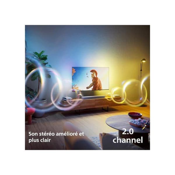 Ljudbar - PHILIPS - 2.0 160W - Dolby Digital Plus - DTS Virtual:X - Bluetooth LE 5.4, HDMI ARC