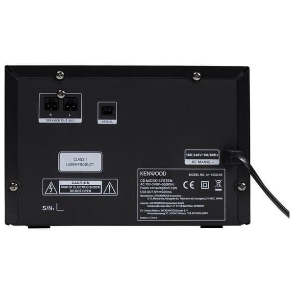 Mikroanlæg - KENWOOD - M-420DAB - Sort - Bluetooth - DAB+