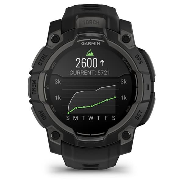 Connected watch - GARMIN - Instinct 3 - 1,2" - 45 mm - Amoled - Sort