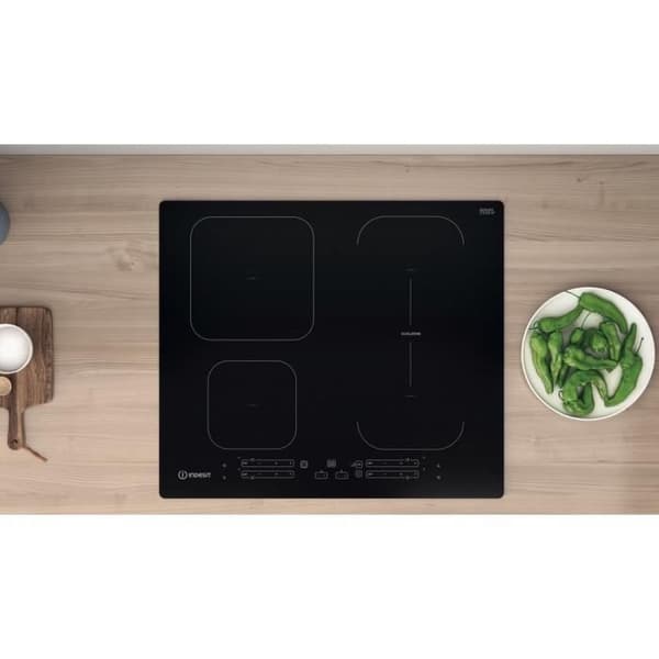 INDESIT IB 65B60 NE SORT INTEGRERET (PLACERING) 59 CM PLADE MED ZONE TIL