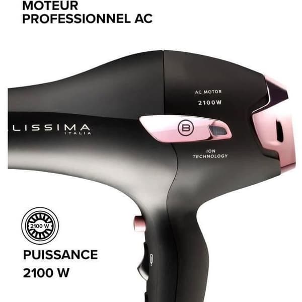 Hårtørrer - Bellissima - Professional Ionic Lightweight P7 3000 - Koncentrator + Diffuser - 3 hurtigtørrende temperaturer - 2100W
