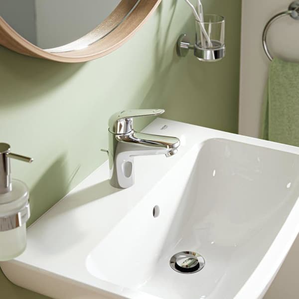 Blandingsbatteri - GROHE - Swift - Vandbesparelse - Nem installation - Forkromet