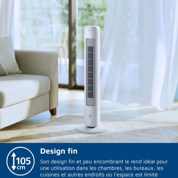 Søjleblæser - PHILIPS - CX5535/00 - 2.230 m³/h - Hvid