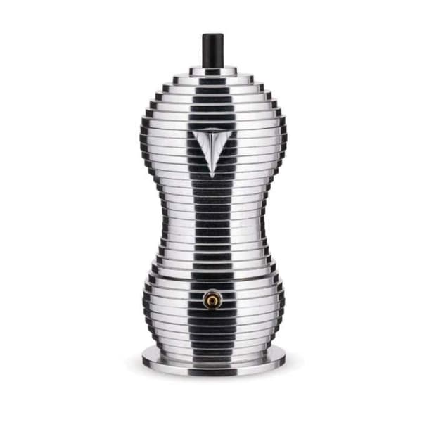 Espresso kaffemaskine - Alessi - MDL02-6 B - Stål-Sort - 6 kopper - 30 cl