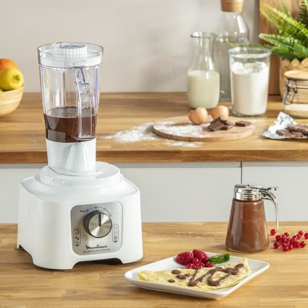 Multifunktionel robot Moulinex DoubleForce Compact - 800W - 6 hastigheder + pulse - 7 tilbehør