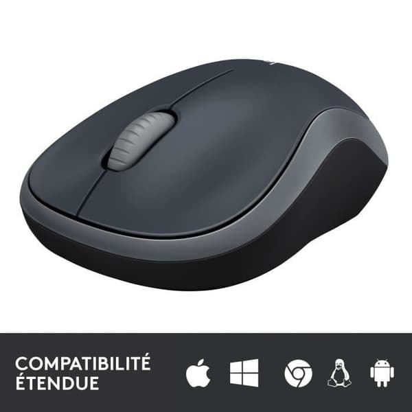 Hiiri - Langaton - Logitech - M185 - Harmaa - Ambidextra