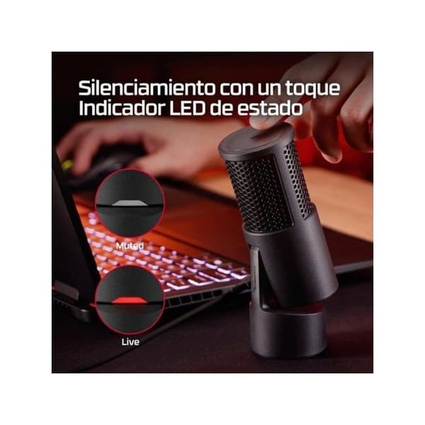 HyperX Solocast 2 USB -mustakarvamikrofoni, 2 m kaapelilla