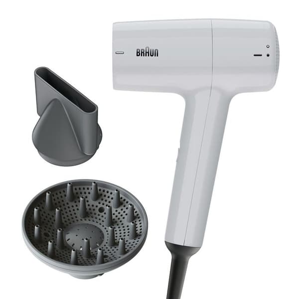 Hårfön - BRAUN - BRHD155E - 1800W - 2 temperaturer, 2 hastigheter - Concentrator & diffusor