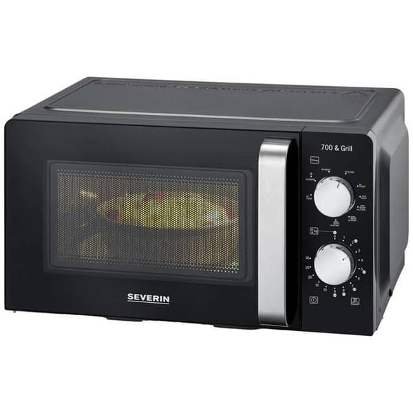 Severin 7781 Mikrobølgeovn sort 700 W timerfunktion, grillfunktion