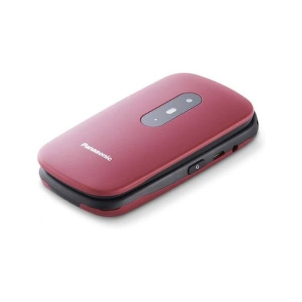 Klaptelefon - PANASONIC - KX-TU446 - Rød - Stødresistent - Lang batterilevetid