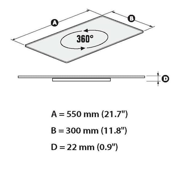 MELICONI ROTOBASE ELITE M Vridbart TV-stativ