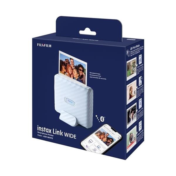 Fotoprinter - Fujifilm - INSTAX WIDE LINK - Bluetooth - WIDE format - Kompakt design