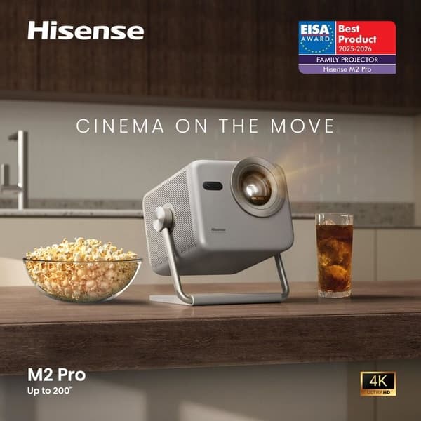 Mini-projektor 3D Hisense M2 Pro Laser 4K UHD Grå