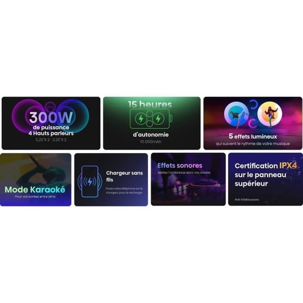 Bærbar højttaler - HISENSE - Bluetooth - Max 300 W