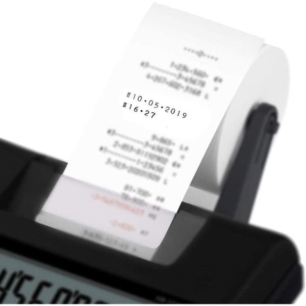 Printerberegner - CASIO - HR150 RCE - Sort - LCD-skærm - Batteridrevet