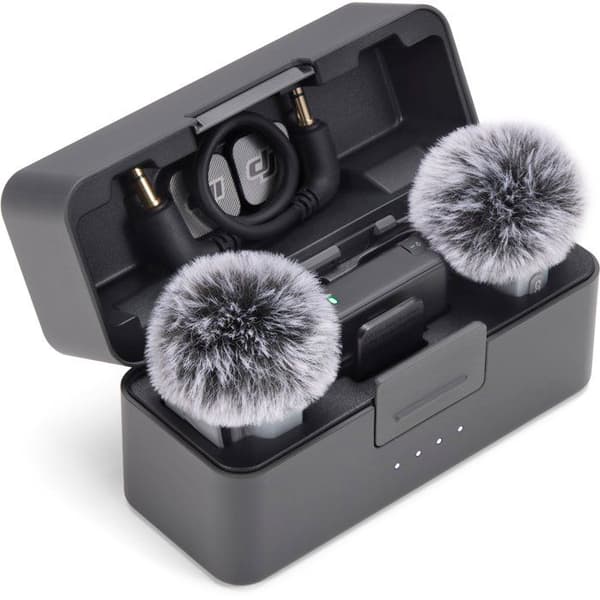 Trådlös mikrofon - DJI - Mic Mini 2 - 2 TX - 1 RX - Laddningsfodral