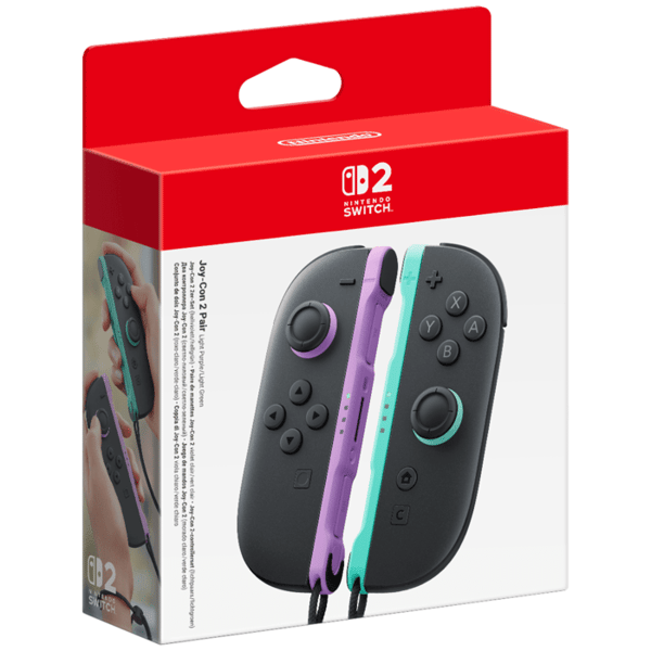 Par af Joy-Con 2 Lys Lilla & Lys Grøn til Nintendo Switch 2