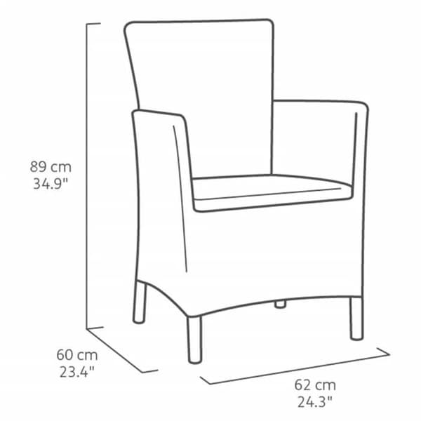 RATTAN RESIN STOL 2 U+BORD