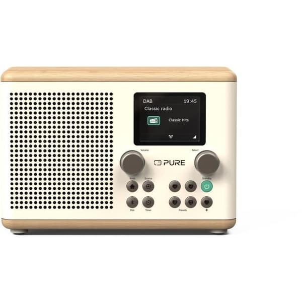 Digitalradio - PURE - Classic H4 - Bomull Vit/Ek