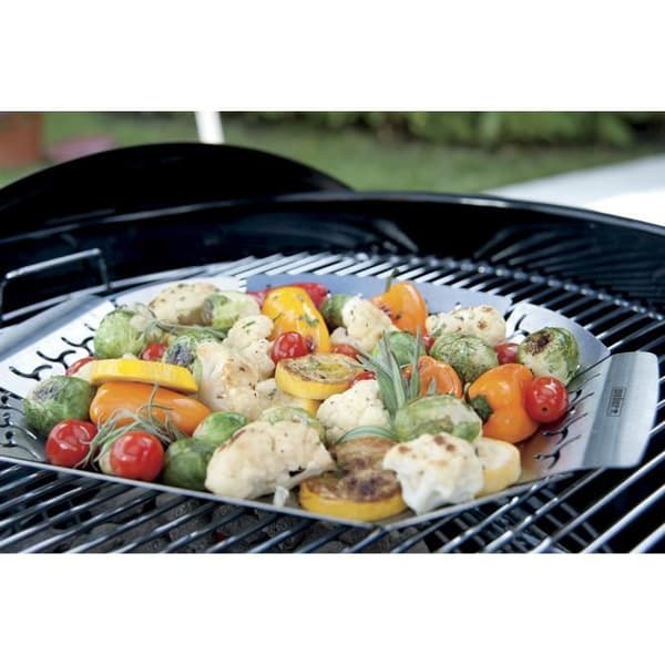 Grøntsagskurv - WEBER - Stort model i rustfrit stål til grill