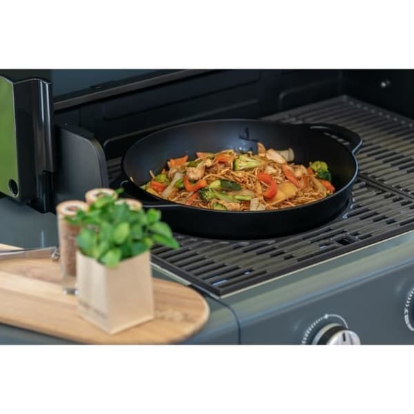 Campingaz Culinary Modular støbejerns wok - Diameter 32cm - Sort