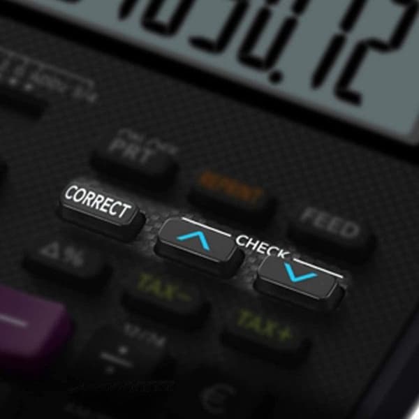 Printerberegner - CASIO - HR150 RCE - Sort - LCD-skærm - Batteridrevet