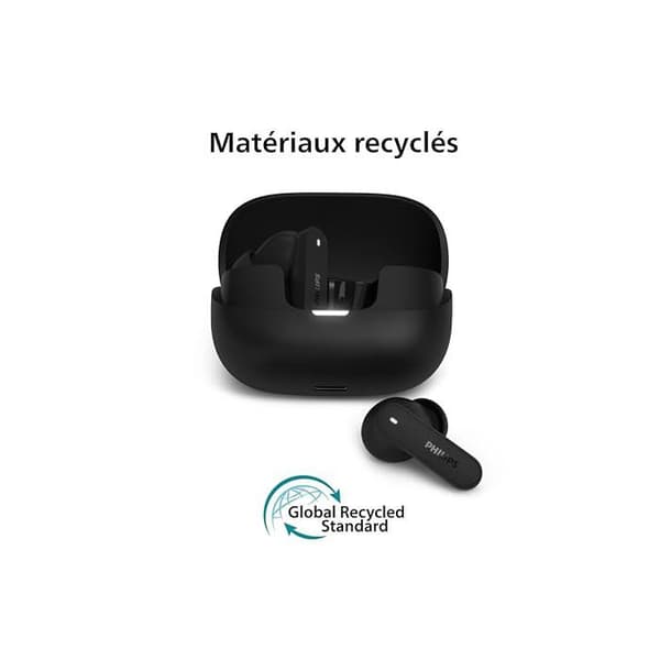 True Wireless hörlurar - PHILIPS - TWS SecureFit - Adaptiv brusreducering - 48 h batteritid - Bluetooth 6.0