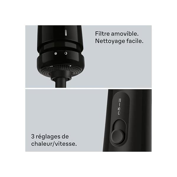 Hårtørrer - BRAUN - HD2.35 (BRHD235E) - 2200W IONTEC - Diffuser, glattekam, koncentrator
