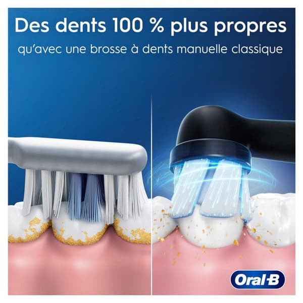 Elektrisk tandbørste - ORAL-B - iO2 - Sort - 3 børstemoduser - 2 minutters timer