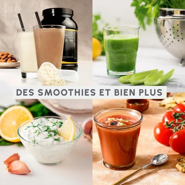 Moulinex Lightmix, bærbar blender, 300 ml, Eucalyptus, LM1C0410