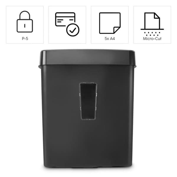 Dokumentmakulator - HAMA - Prime M50CD-B - Snit P5 - Kapacitet 5 ark - Sort