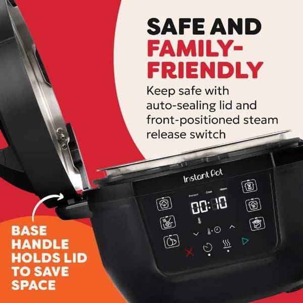 Multikoger - INSTANT POT - Classic Mini - 3,8 L - 7 funktioner - Sort