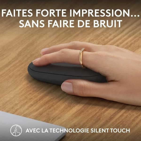 Mus - Trådløs - Logitech - Pebble Mouse 2 M350s - Grafit