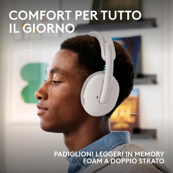 Trådløst gaming headset - LOGITECH G - G325 LIGHTSPEED - Bluetooth 5.2 - Lyd 24 bit - Batterilevetid 24+ timer