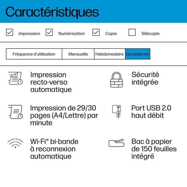 HP Laserjet M234dw multifunktionsprinter i sort/hvid