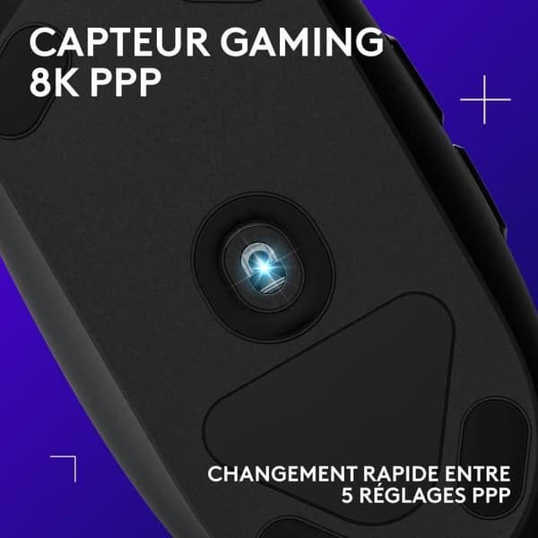 Gamingmus - Kablet - Logitech G - G203 - Sort
