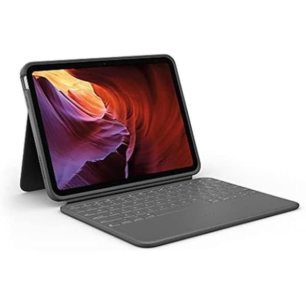 Logitech Rugged Folio Beskyttelsese case til iPad (10. generation) - Sort - Stødabsorberende - Smart Connector