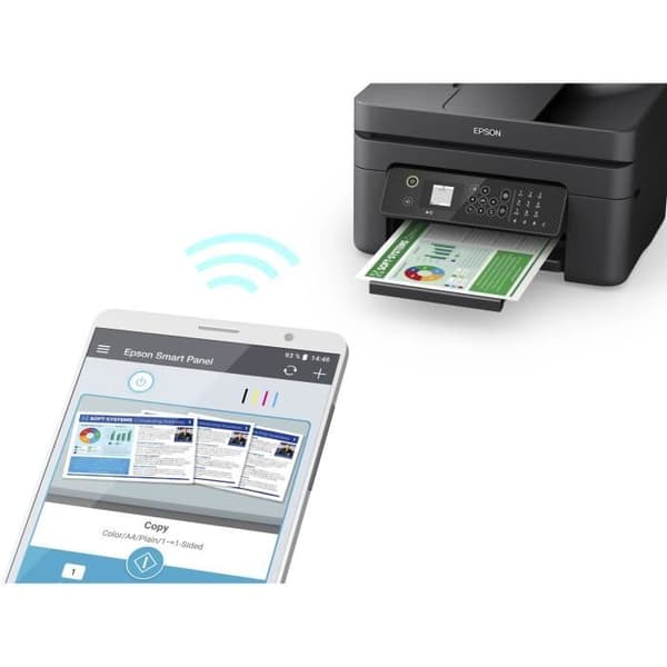 Printer - EPSON - Workforce WF-2930DWF - Wi-Fi / USB - Inkjet