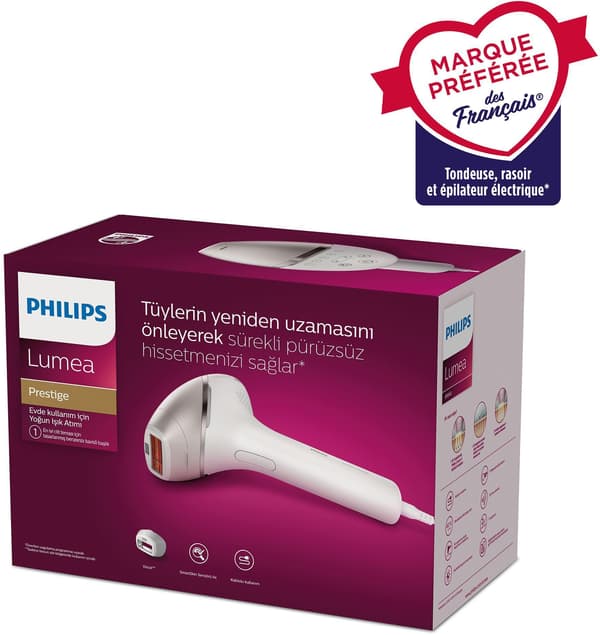 Philips epilator med pulserende lys & laser hvid/grå - BRI940/00